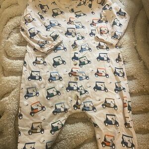 Golf Cart Print Baby Outfit